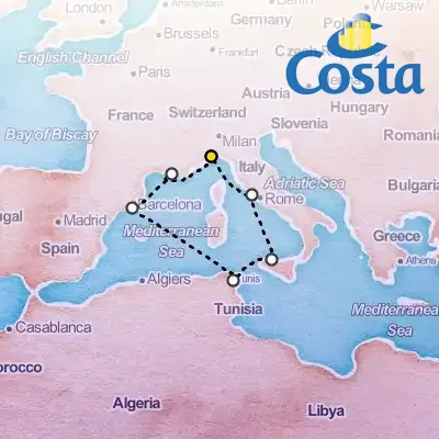 November 8th, 2025  - Western Mediterranean from Savona Cruise on the Costa Pacifica
