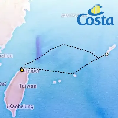 August 23rd, 2025  - Far East from Keelung, Taiwan Cruise on the Costa Serena