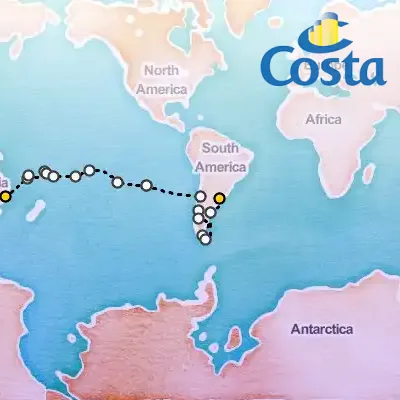 November 12th, 2026  - Round World from Sydney Cruise on the Costa Serena