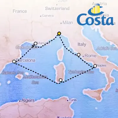 October 10th, 2025  - Western Mediterranean & Genova Cruise on the Costa Smeralda