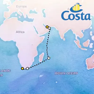 December 3rd, 2025  - Transatlantic from Cape Town on the Costa Toscana