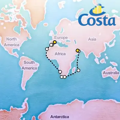 November 15th, 2025  - Transatlantic from Barcelona Cruise on the Costa Toscana