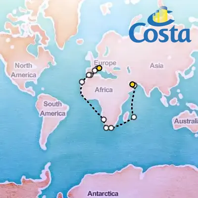 November 13th, 2025  - Transatlantic from Savona Cruise on the Costa Toscana