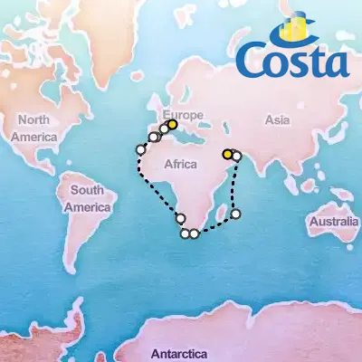 November 13th, 2025  - Transatlantic from Savona Cruise on the Costa Toscana