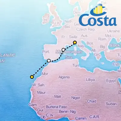 April 5th, 2026  - Transatlantic From S. Cruz de Tenerife Cruise on the Costa Toscana