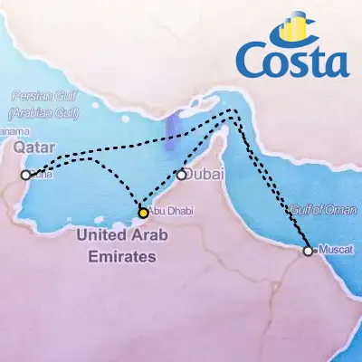 February 6th, 2026  - Emirates from Abu Dhabi Cruise on the Costa Toscana