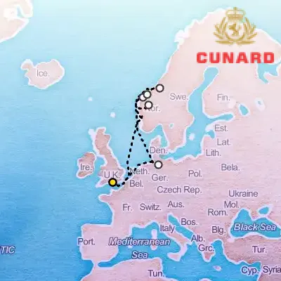 April 30th, 2026  - Norwegian Fjords Cruise on the Cunard Queen Anne