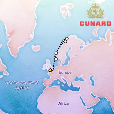October 13th, 2026  - Norway & Northern Lights Cruise on the Cunard Queen Anne
