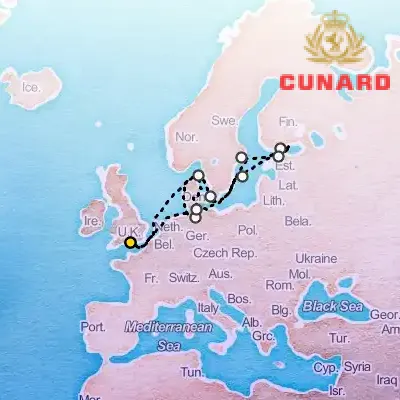 July 12th, 2026  - Scandinavia & Northern Europe Cruise on the Cunard Queen Anne