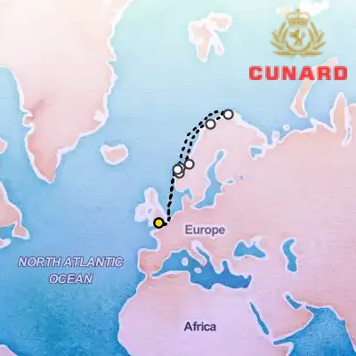 June 21st, 2026  - Norway & North Cape Cruise on the Cunard Queen Anne