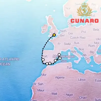 October 12th, 2025  - Spain & Portugal Cruise on the Cunard Queen Anne