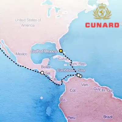 April 5th, 2026  - Los Angeles to Miami Cruise on the Cunard Queen Anne