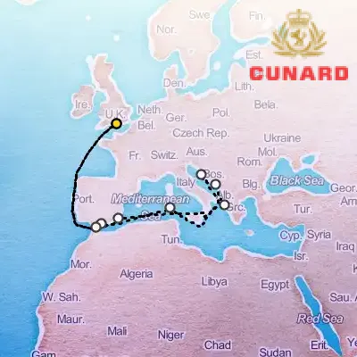 May 11th, 2026  - Greece & Adriatic & Western Mediterranean Cruise on the Cunard Queen Anne