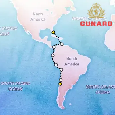 February 28th, 2027  - San Antonio to Fort Lauderdale Cruise on the Cunard Queen Anne