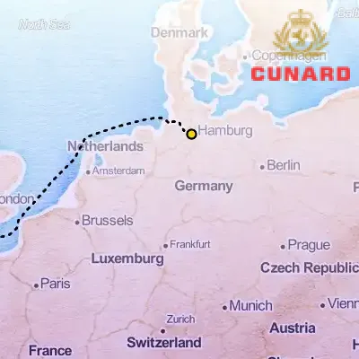July 12th, 2026  - Southampton to Hamburg Cruise on the Cunard Queen Anne