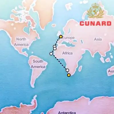 January 11th, 2026  - Southampton to Cape Town Cruise on the Cunard Queen Anne