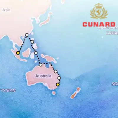 February 22nd, 2026  - Singapore to Sydney Cruise on the Cunard Queen Anne