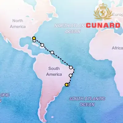 January 10th, 2027  - Southampton to Rio de Janeiro Cruise on the Cunard Queen Anne