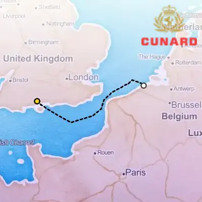 June 5th, 2026  - Zeebrugge Short Break Cruise on the Cunard Queen Anne