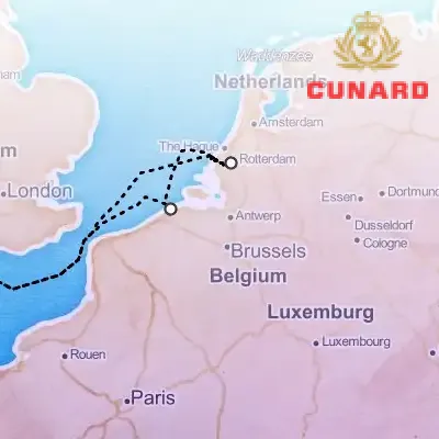 October 8th, 2025  - Rotterdam & Zeebrugge Cruise on the Cunard Queen Anne