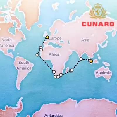 January 11th, 2026  - Southampton to Singapore Cruise on the Cunard Queen Anne