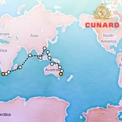 January 31st, 2026  - Cape Town to Sydney Cruise on the Cunard Queen Anne