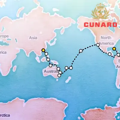 February 27th, 2026  - Hong Kong to Miami Cruise on the Cunard Queen Anne