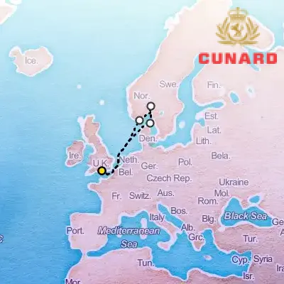 August 30th, 2026  - Norwegian Fjords Cruise on the Cunard Queen Anne