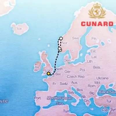 August 31st, 2025  - Norwegian Fjords with Michel Roux Cruise on the Cunard Queen Anne