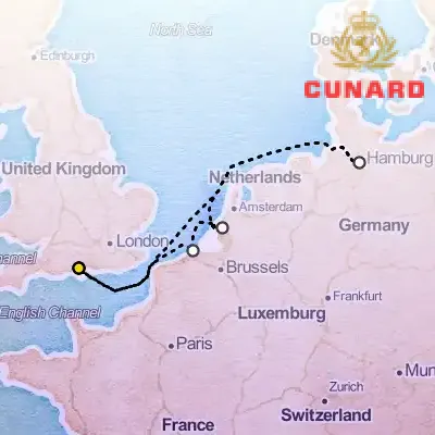 December 14th, 2025  - Hamburg, Rotterdam & Zeebrugge Cruise on the Cunard Queen Anne