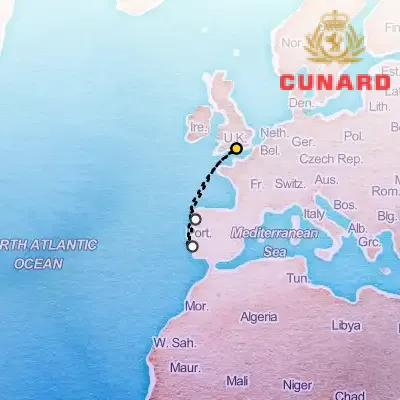 October 26th, 2025  - Atlantic Coast & Iberia Cruise on the Cunard Queen Anne
