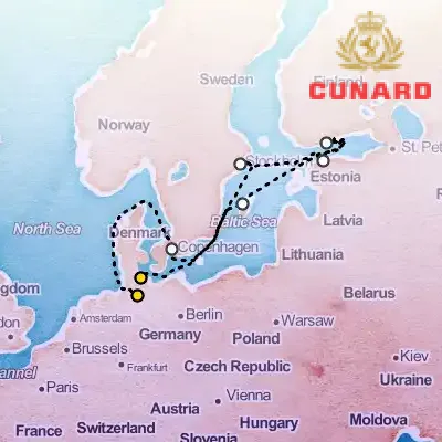 July 14th, 2026  - Scandinavia & Northern Europe Cruise on the Cunard Queen Anne