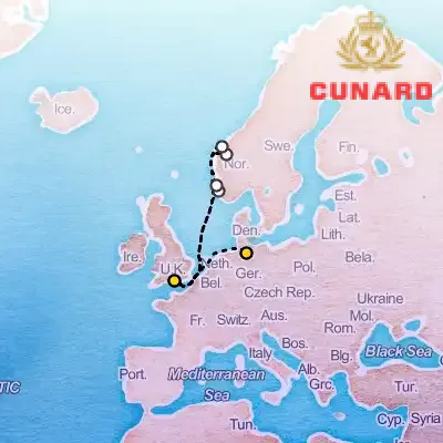 July 5th, 2026  - Norwegian Fjords Cruise on the Cunard Queen Anne