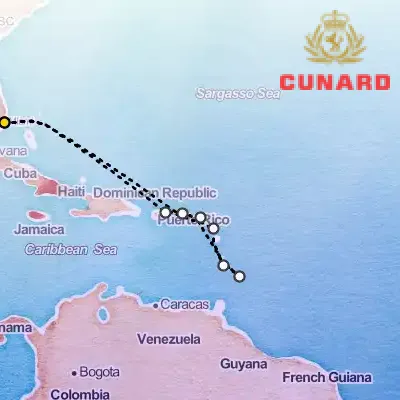 April 2nd, 2026  - Eastern Caribbean Celebration on the Cunard Queen Elizabeth