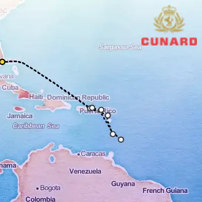 November 27th, 2025  - Eastern Caribbean Cruise on the Cunard Queen Elizabeth