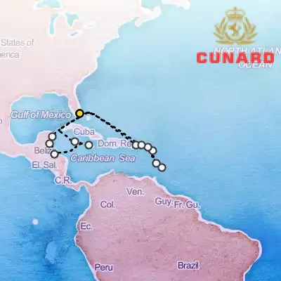 March 24th, 2026  - Caribbean Cruise on the Cunard Queen Elizabeth