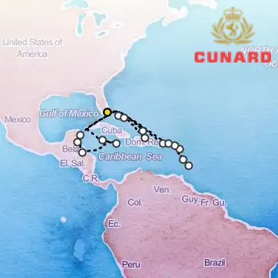 January 28th, 2027  - Caribbean Cruise on the Cunard Queen Elizabeth