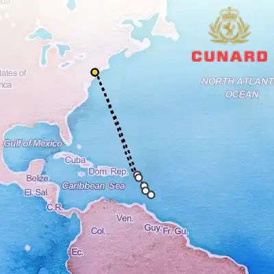 November 26th, 2025  - Eastern Caribbean Cruise on the Cunard Queen Mary 2