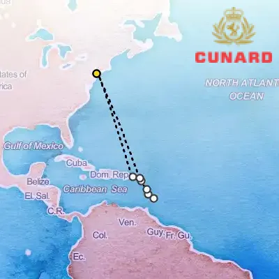November 19th, 2027  - Eastern Caribbean Cruise on the Cunard Queen Mary 2