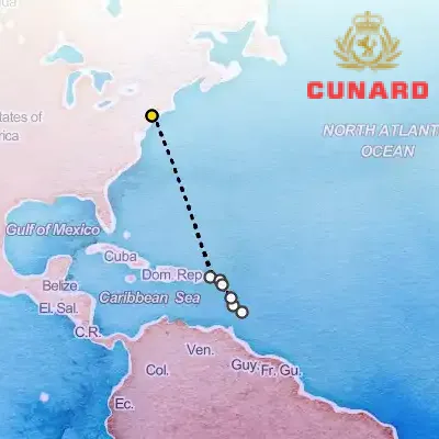 December 19th, 2026  - Caribbean Celebration on the Cunard Queen Mary 2