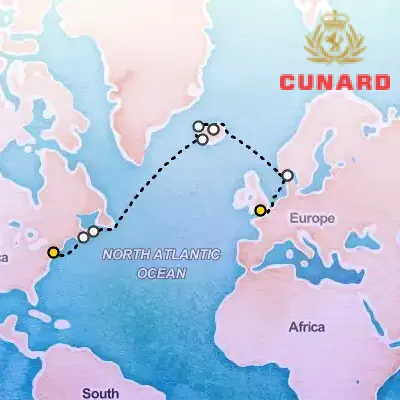 August 20th, 2027  - Iceland & Canada Cruise on the Cunard Queen Mary 2