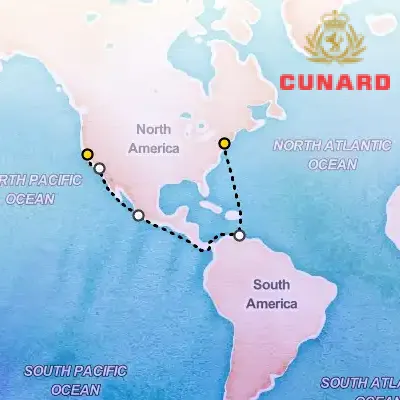 January 19th, 2026  - New York to San Francisco Cruise on the Cunard Queen Mary 2