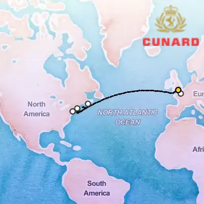 June 24th, 2027  - Transatlantic Crossing, New England & Canada on the Cunard Queen Mary 2