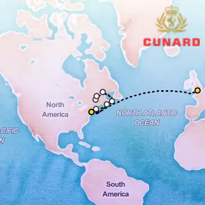 September 19th, 2026  - Transatlantic Crossing, New England & Canada on the Cunard Queen Mary 2