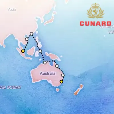 March 4th, 2026  - Sydney to Singapore Cruise on the Cunard Queen Mary 2