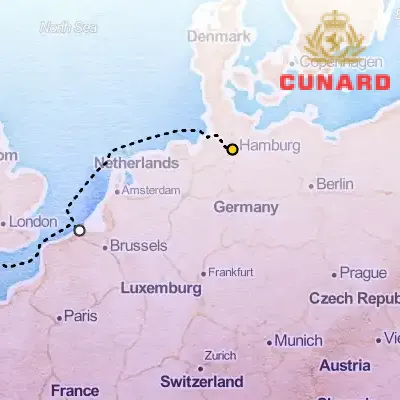 October 8th, 2027  - Zeebrugge Short Break Cruise on the Cunard Queen Mary 2