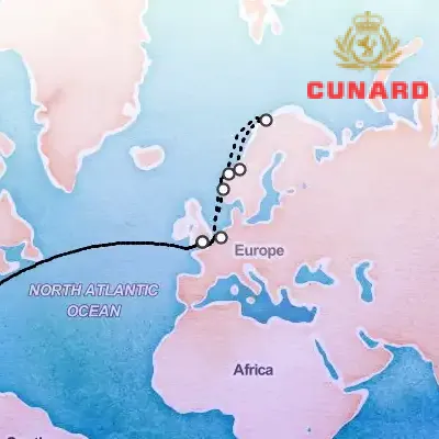 October 20th, 2027  - Roundtrip Transatlantic Crossing on the Cunard Queen Mary 2