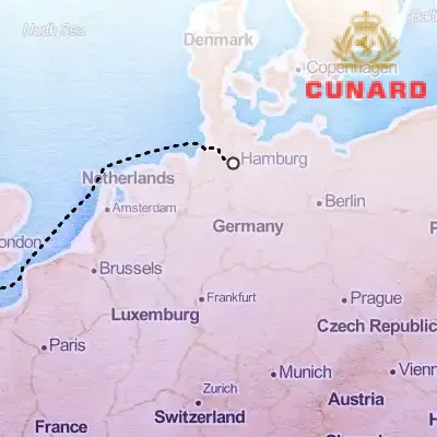 July 17th, 2026  - Short Break to Hamburg on the Cunard Queen Mary 2