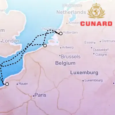 December 5th, 2026  - Le Havre & Rotterdam & Zeebrugge Cruise on the Cunard Queen Mary 2