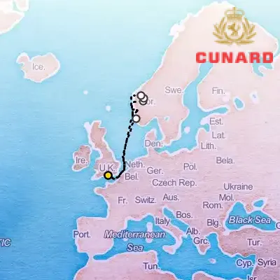 May 15th, 2026  - Norwegian Fjords Cruise on the Cunard Queen Mary 2
